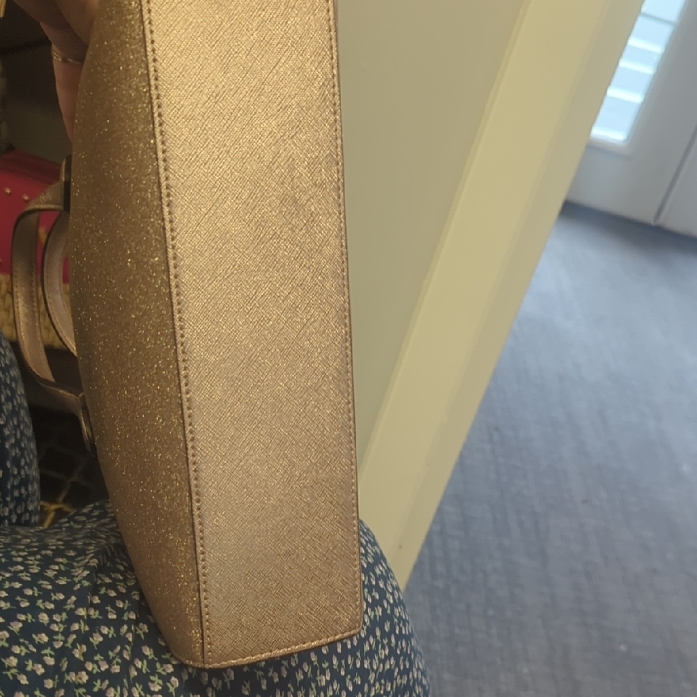 Kate Spade Gold Satchel with Luxurious Finish - Picture 6 of 9